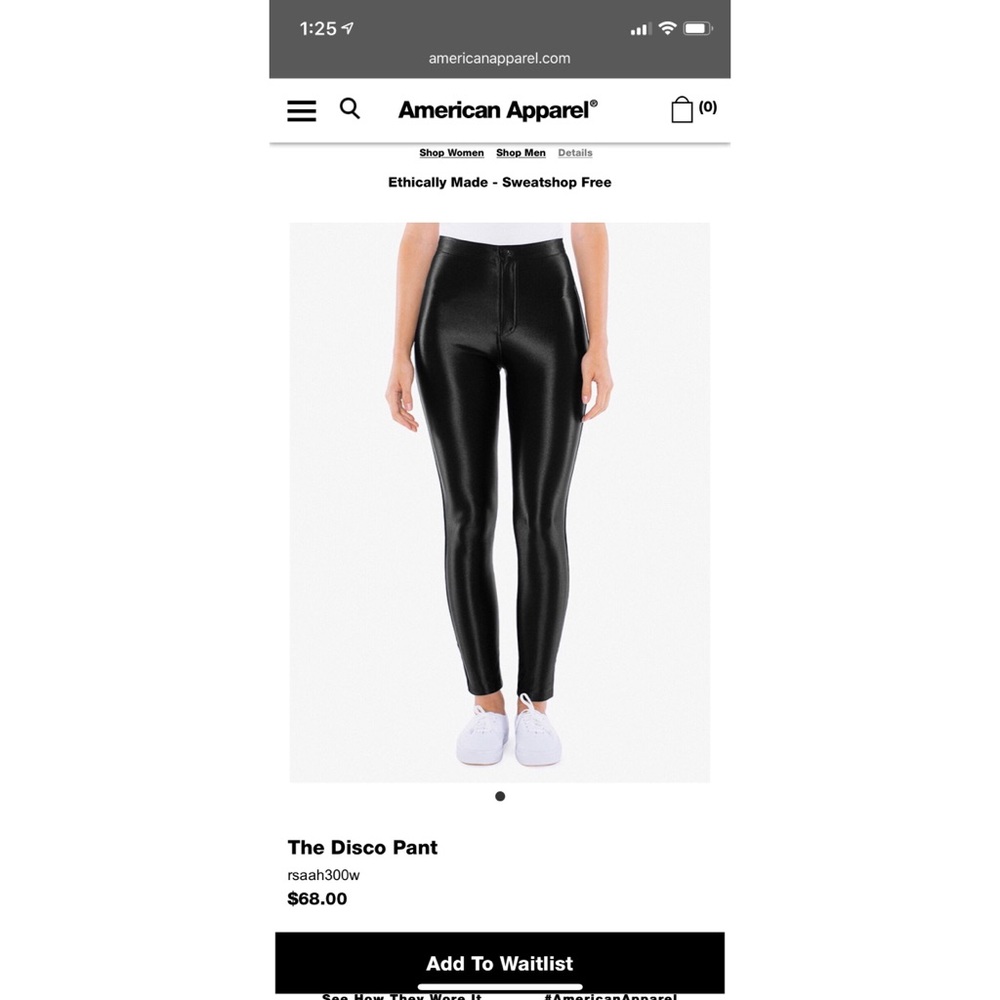 American Apparel Disco Pant